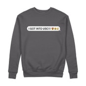 USC Trojans Women's Heritage Charcoal I Got Into USC Sweatshirt